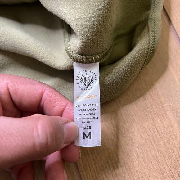 Born Primitive Outdoor Hoodie Jacket Green Full Zip Performance Mens M Logo - Picture 6 of 14